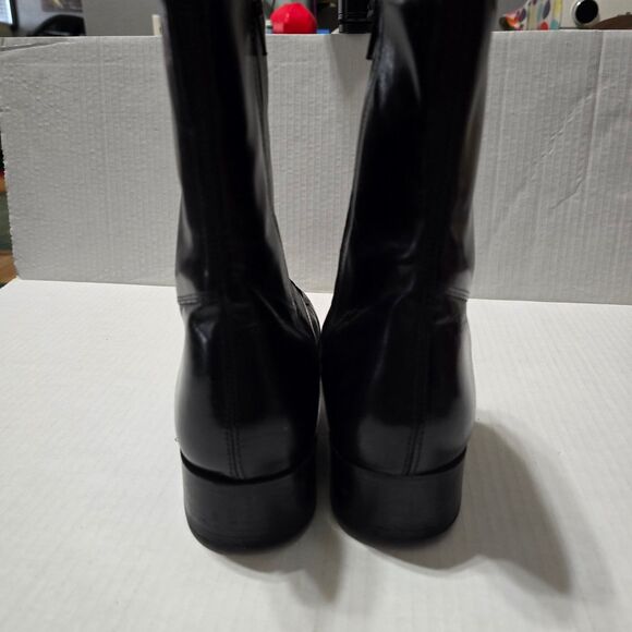 Nunn Bush Men\'s Black Leather Side Zip Ankle Boots US 8 D Dress Casual main image 7